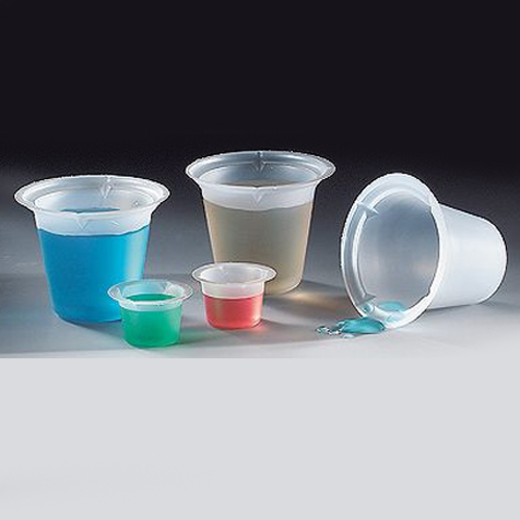 Globe Scientific Beaker, Disposable, PS, 10mL Beaker; 4 Spout; Graduated